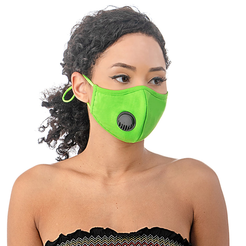 SILVER-ION REUSABLE FACE MASK WITH VALVE - FaceCover365