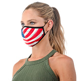 USA FLAG SILVER-ION REUSABLE FACE MASK - FaceCover365