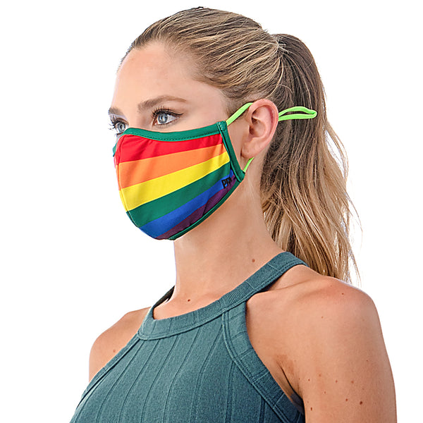 COLOR RAINBOW SILVER-ION REUSABLE FACE MASK - FaceCover365