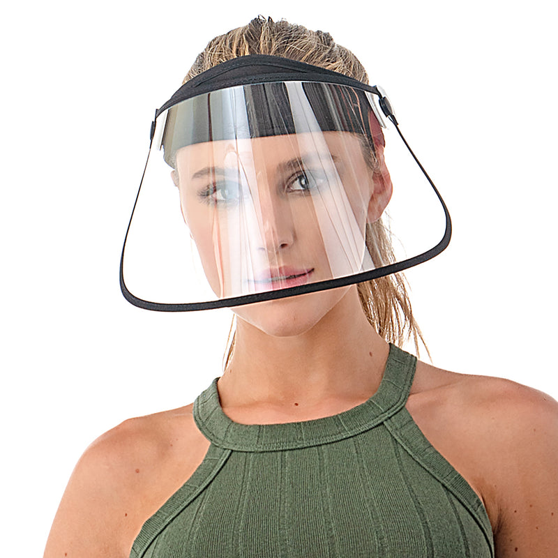 SUN VISOR HAT WITH UV FACE SHIELD - FaceCover365