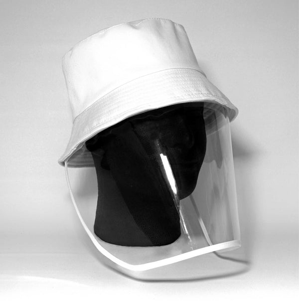 BUCKET HAT WITH DETACHABLE CLEAR FACE SHIELD - FaceCover365