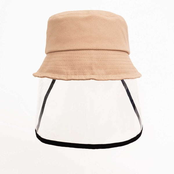 KIDS BUCKET HAT WITH CLEAR FACE SHELD - FaceCover365