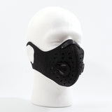 ACTIVATED CARBON SPORT MASK WITH EXHALATION VALVES - GRAY - FaceCover365