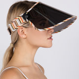SUN VISOR HAT WITH UV400 FACE SHIELD - FaceCover365